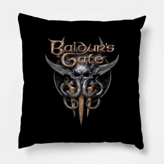 Baldurs Gate 3 - Vintage Pillow by zuarangoyang