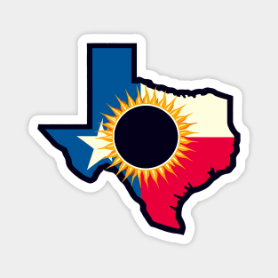 Solar Eclipse Texas 2024 Magnet