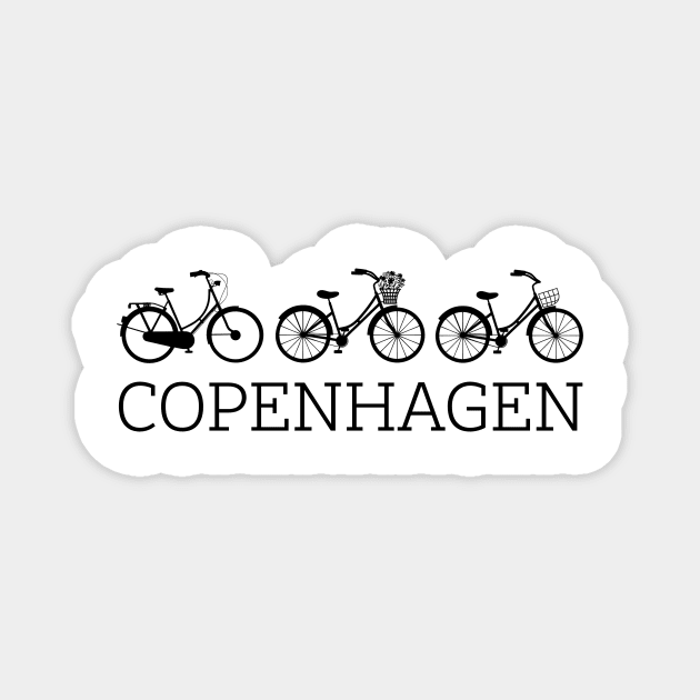 Copenhagen Bicycle - Danish by Design Magnet by mivpiv