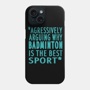 Badminton net racket double sayings Phone Case