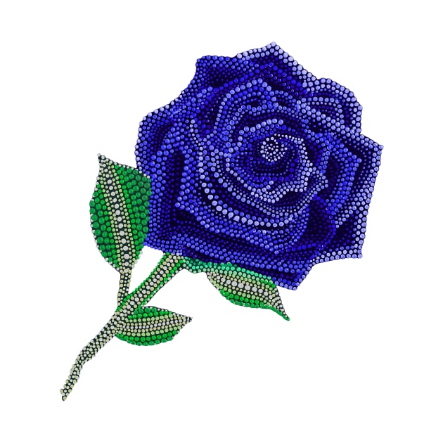 Rose - Navy Blue by Amy Diener