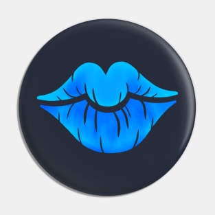 Blue Lips Pin