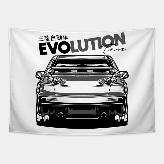 Lancer Evolution X Tapestry by idrdesign