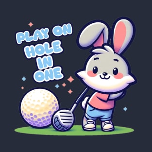 Rabbit golf player T-Shirt