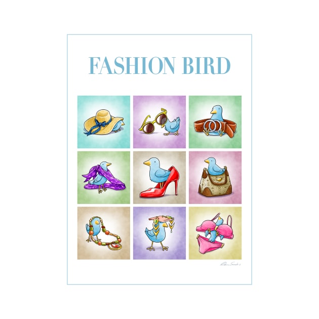 Fashion Bird Poster Art by JadedSketch
