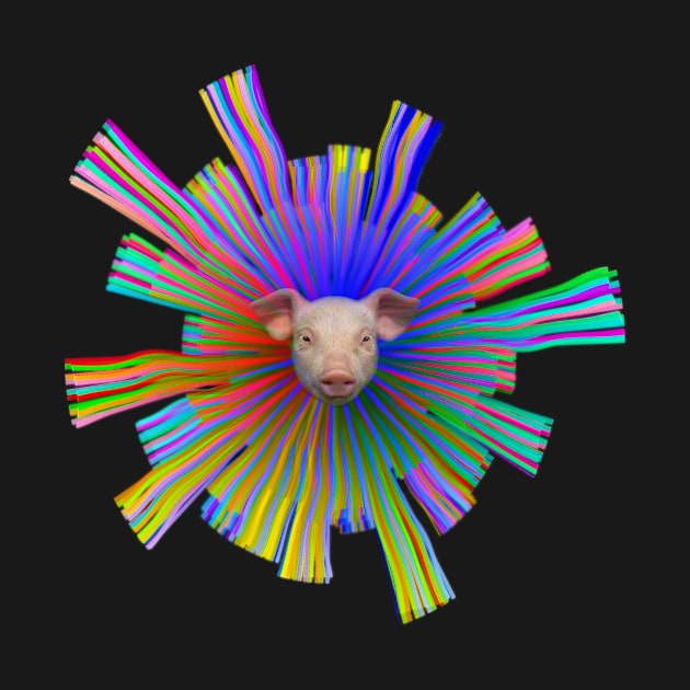 Psychedelic Pig by Manatee Max