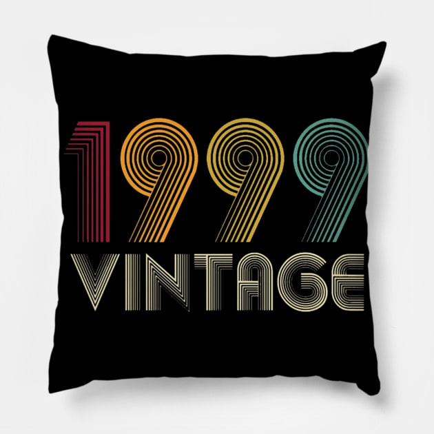 Vintage 1999 20th Birthday Gifts 20 Years Old Pillow by AKSA shop