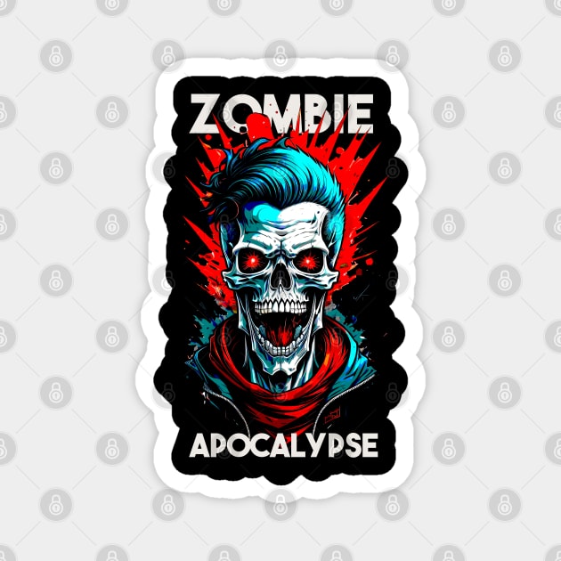 Zombie Apocalypse Magnet by DeathAnarchy