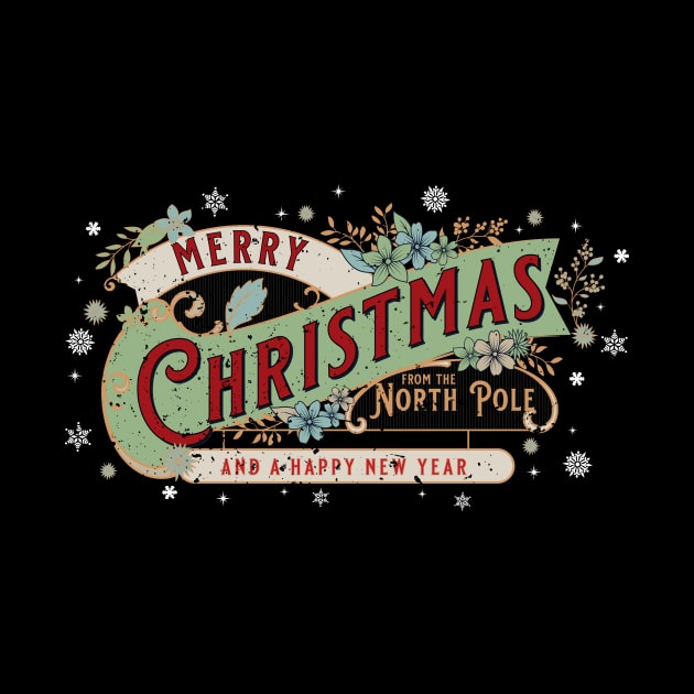 Merry Christmas Retro Type (distressed) by DavidLoblaw