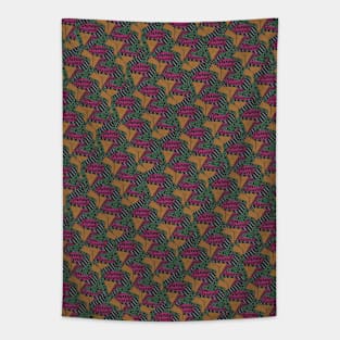 Triangles Lines and Dots Pattern Tapestry