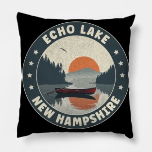 Echo Lake New Hampshire Sunset Pillow