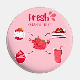 Strawberry Fresh Summer Pin