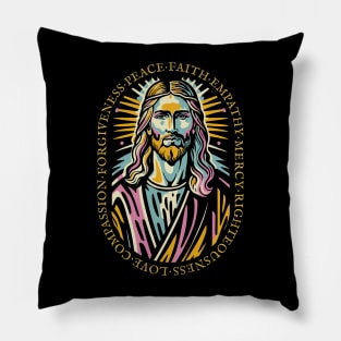 Jesus Christ Love Faith Christian Gift Idea Pillow