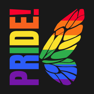 Pride Butterfly, Rainbow Colours T-Shirt