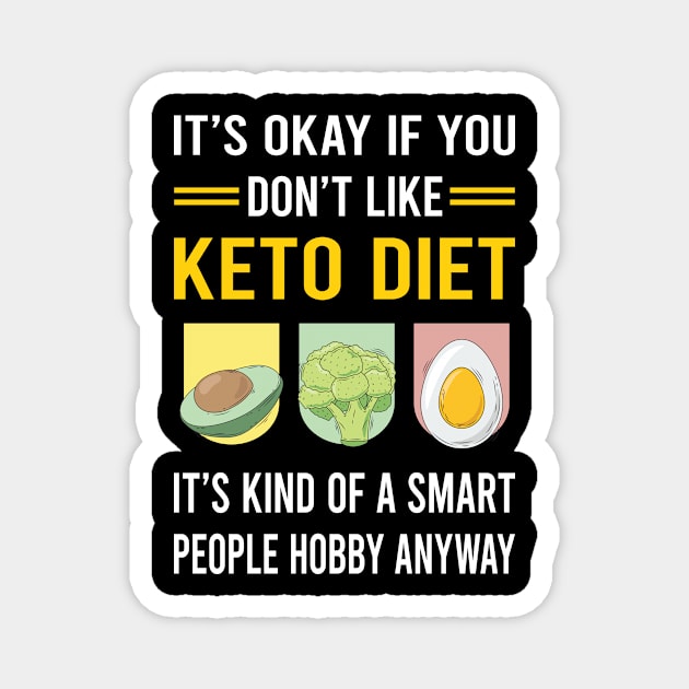 Smart People Hobby Keto Diet Ketogenic Ketone Ketosis Magnet by Bourguignon Aror