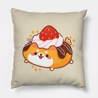 Cute Strawberry Shiba Dog-nut Pillow