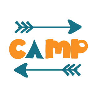 Camp, Camping, Campers, Camping Tent, Arrows T-Shirt