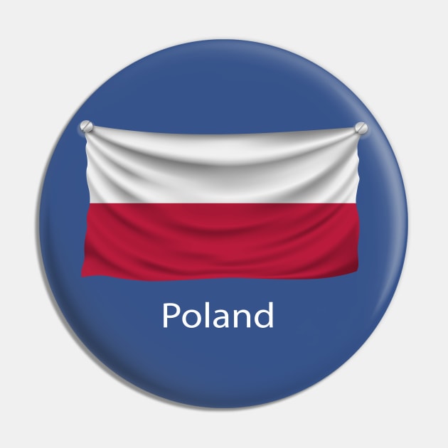 Poland Flag Pin by fistfulofwisdom