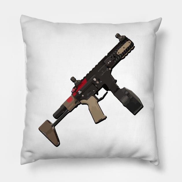 PDW9 Pillow by TortillaChief