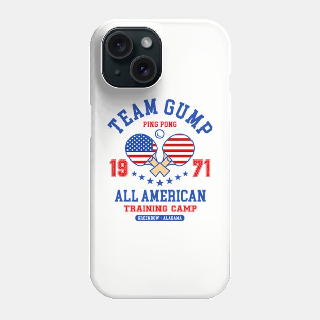 Team Gump Ping Pong Phone Case by Three Meat Curry