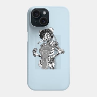 Lady with a power kick Phone Case
