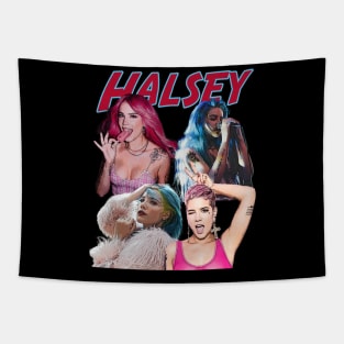 New Americana Legacy Halseys Retro Pop Iconic Couture Fashion Threads Tapestry