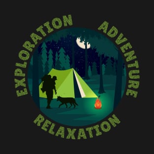 Exploration Adventure Relaxation Camping Hiking Therapy T-Shirt