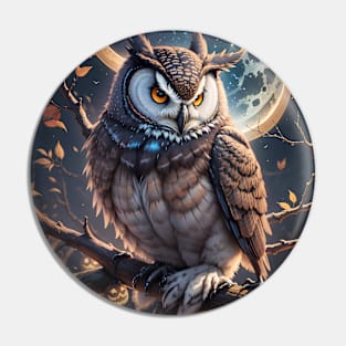 Midnight Owl Pin