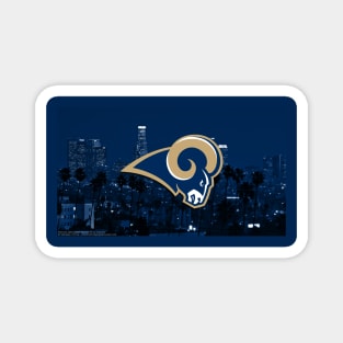 Retro LA Rams Magnet