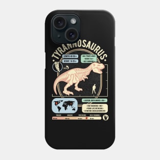 Dinosaur Facts - Tyrannosaurus T-Rex Science & Anatomy Gift Phone Case