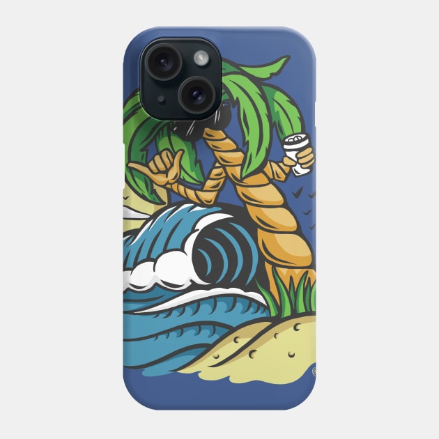 Palm Shaka Phone Case by MSX Grafix