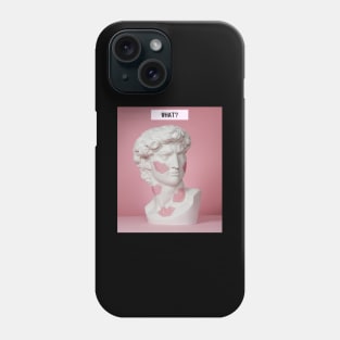 Statue What Love Liebe Kiss Techno Party Vaporwave Phone Case