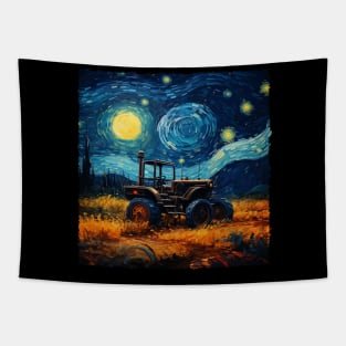 Tractor Starry Night Farmer's Delight, Rural Roots Tee Collection Tapestry