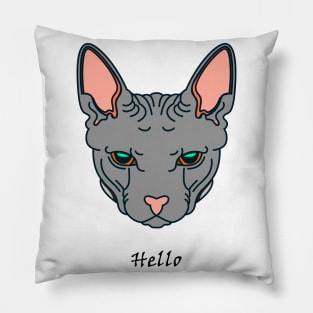 My cat say Hello Pillow