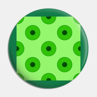 Dark Green vintage duplo dots Pin