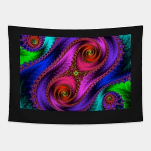 Green Leaf Fractal Tapestry