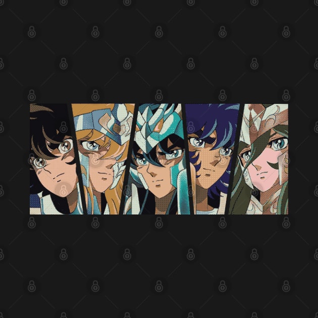 Saint Seiya - 8bit Style by Fuzzylots