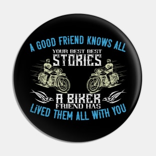 Best Biker Friend Pin