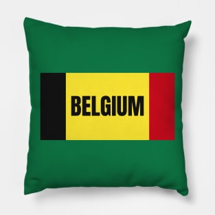 Belgian Flag Colors Pillow