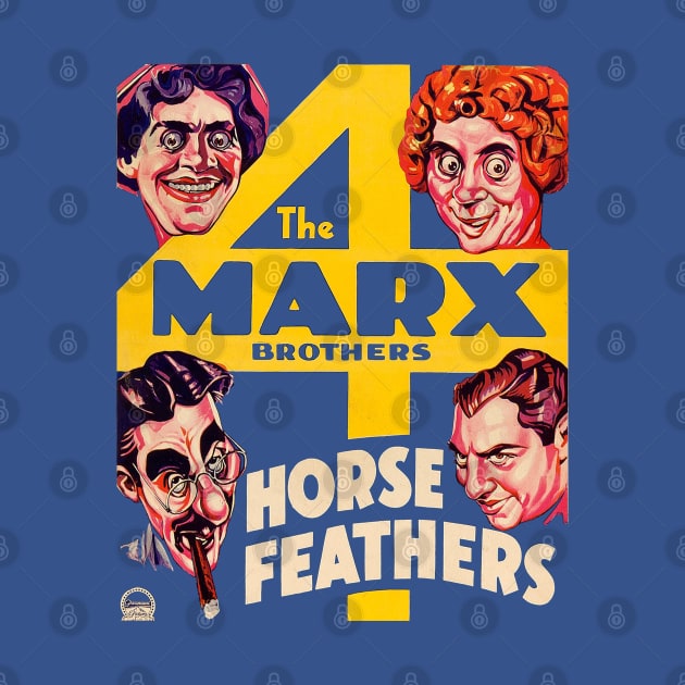 The Marx Brothers in Horse Feathers Movie Poster by MovieFunTime