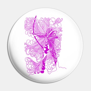 archery woman Pin