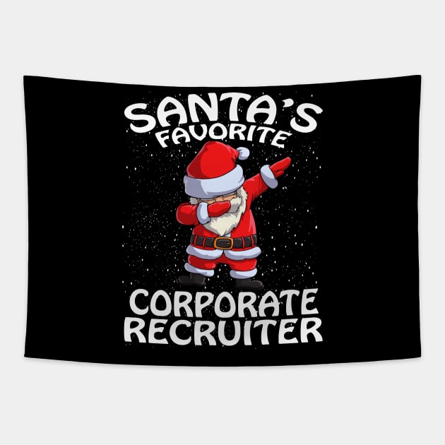 Santas Favorite Corporate Recruiter Christmas Tapestry by intelus