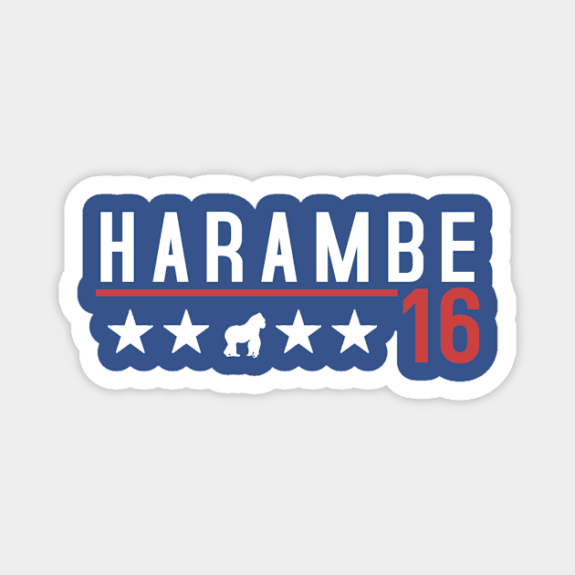 Harambe for President 2016 Magnet by tziggles