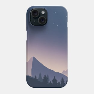 Midnight Moutains Landscape Phone Case