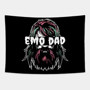 Emo Dad Father Goth Punk Rock - 2000S Gothic Emo Dad Tapestry