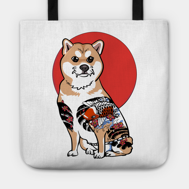 Yakuza Shiba Inu - Shiba Inu - Tote | TeePublic