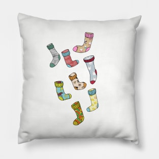 Colorful socks for colorful days Pillow