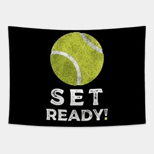 Set Ready Tennis Tapestry