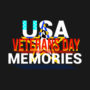 USA Veterans Day Star Design T-Shirt