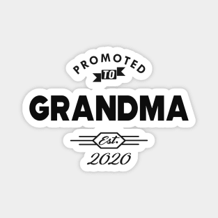 New grandma - Promoted to grandma est. 2020 Magnet